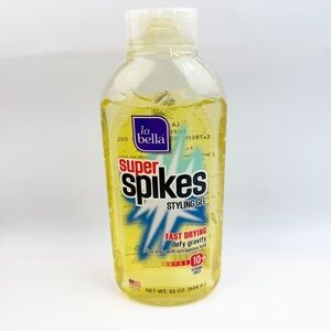 La Bella Super Spike Styling Gel Fast Drying Extreme Hold 10+ 22 Oz NOS *Read